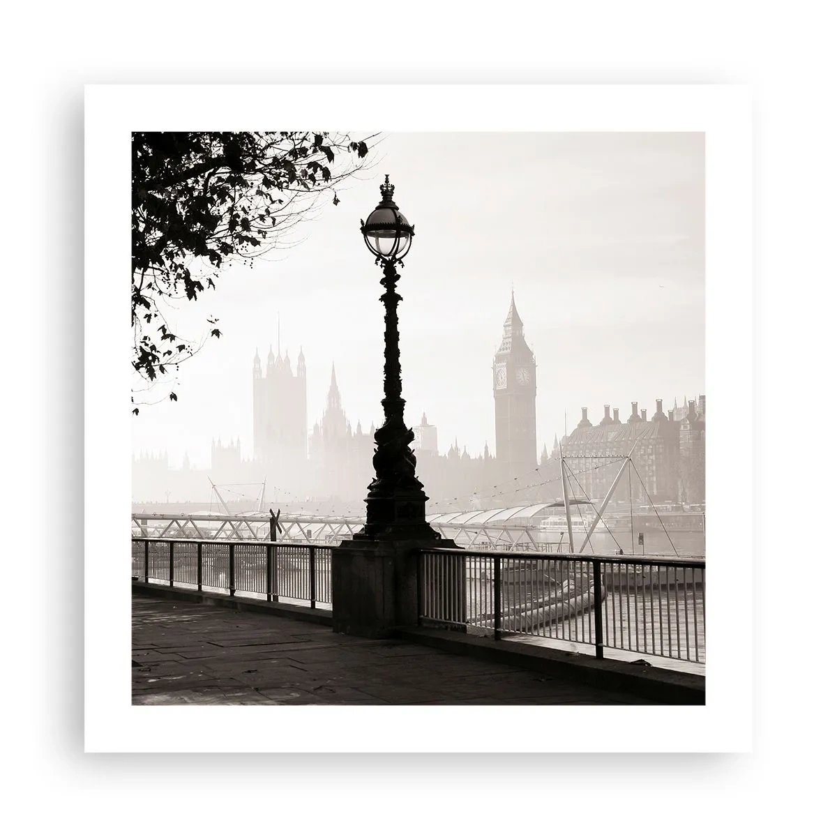 Plakat - London morgen - 50x50 cm