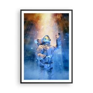Plakat i sort ramme - Endelig på destinationen - 70x100 cm