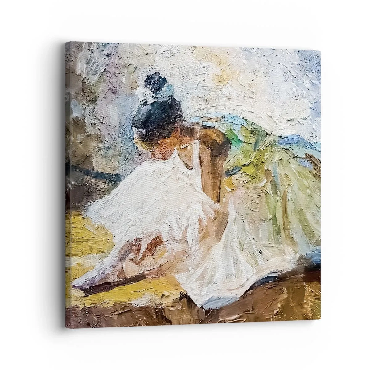 Lærredstryk - Billede på lærred - Fra et maleri af Degas - 30x30 cm