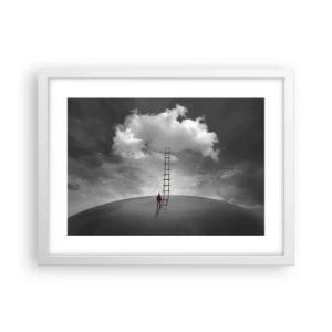 Plakat i hvid ramme - Alt er muligt - 40x30 cm