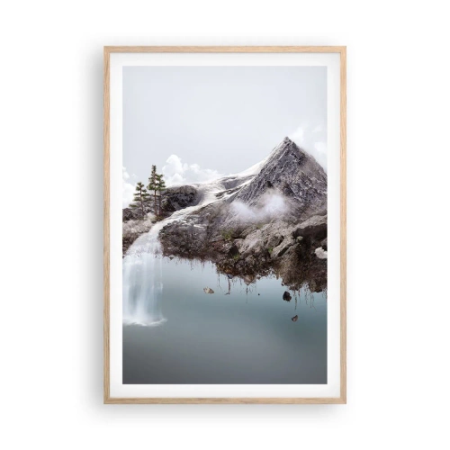 Plakat i ramme af lyst egetræ - Set gennem en surrealists øjne - 61x91 cm