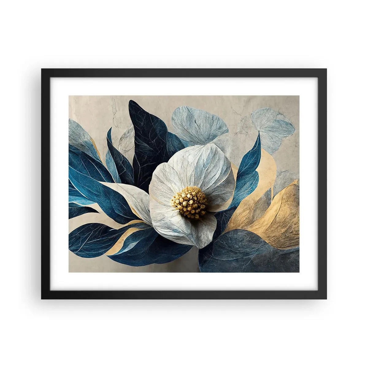 Plakat i sort ramme - Har et hjerte af guld - 50x40 cm