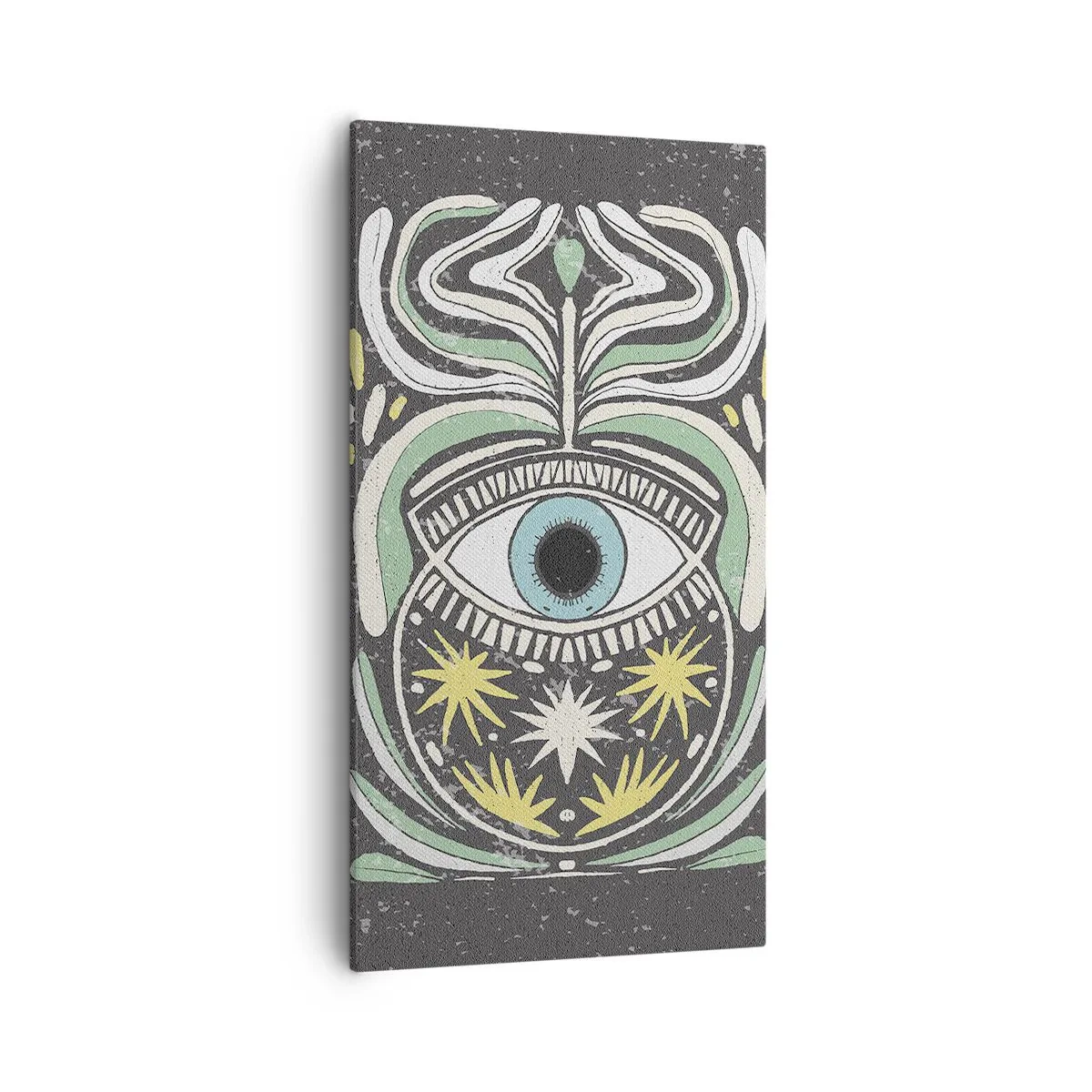 Lærredstryk - Billede på lærred - Stammeritualer - 55x100 cm