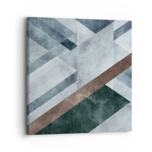 Lærredstryk - Billede på lærred - Sofistikeret elegance i geometri - 30x30 cm