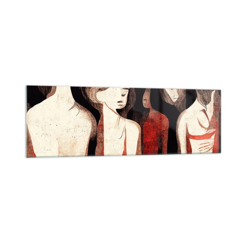 Billede på glas - Mørkets madonnaer - 160x50 cm
