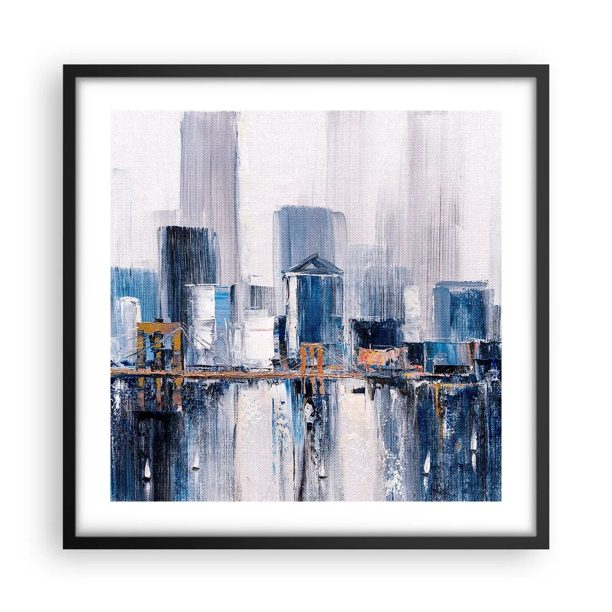 Plakat i sort ramme - Indtryk fra New York - 50x50 cm
