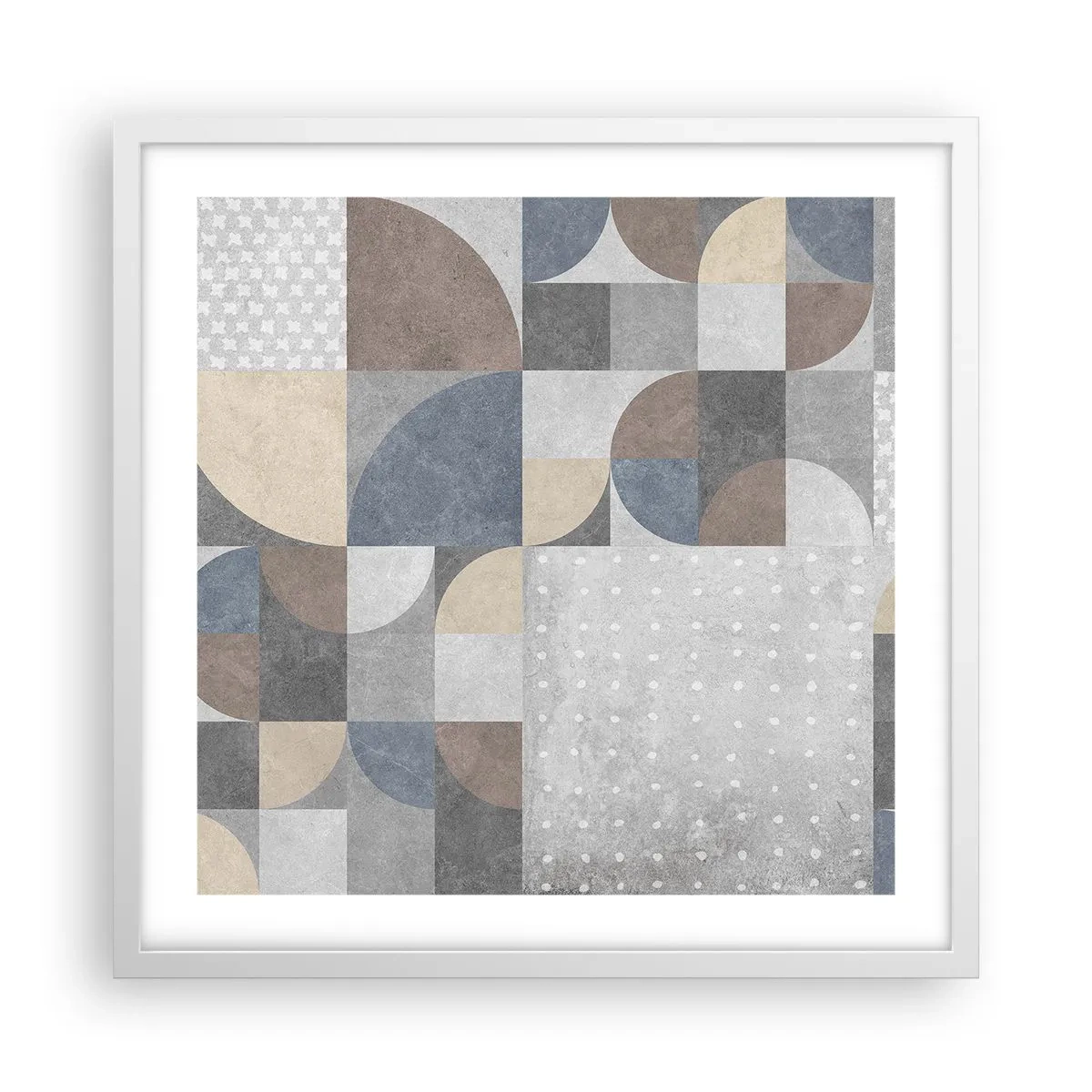 Plakat i hvid ramme - Keramisk fantasi - 50x50 cm