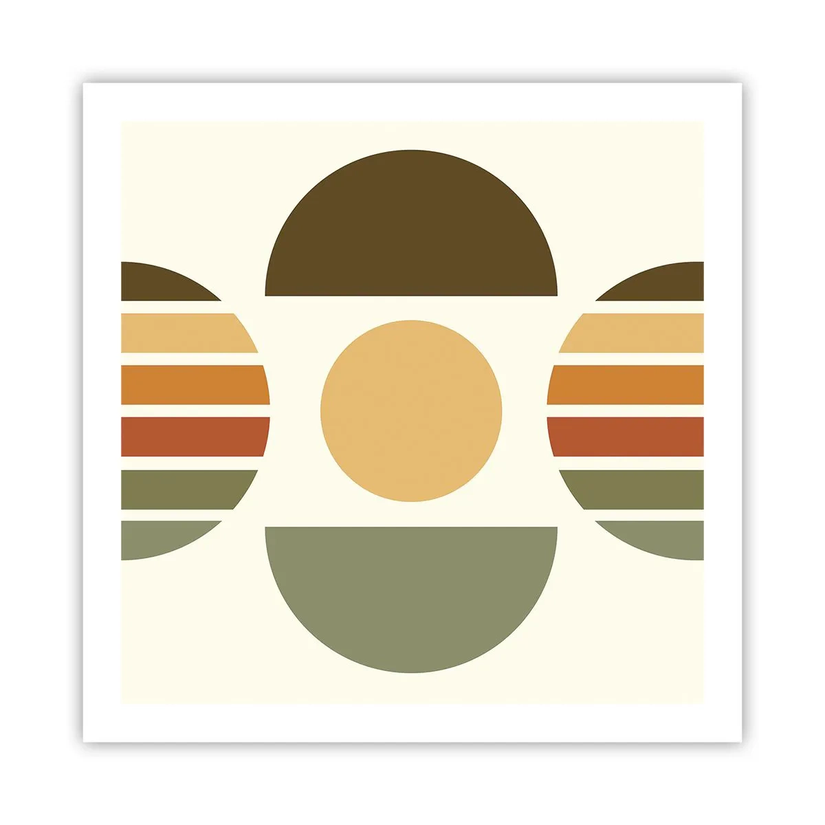 Plakat - I jordfarver - 60x60 cm