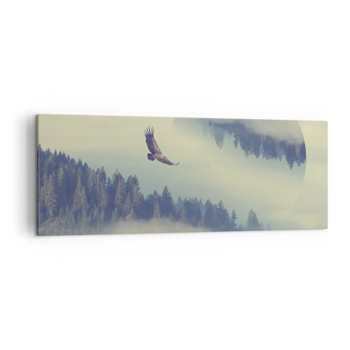 Lærredstryk - Billede på lærred - Jeg så en ørnes skygge - 140x50 cm