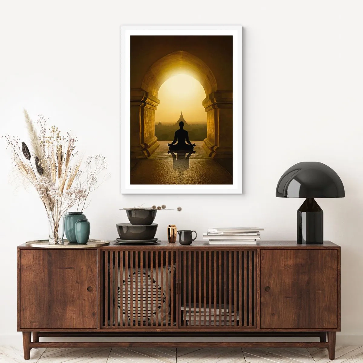 Plakat i hvid ramme - Fuldkommen harmoni - 61x91 cm