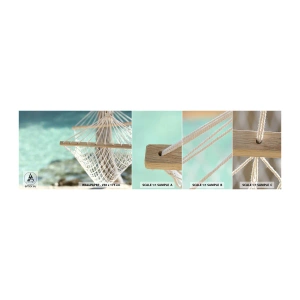 Fototapet Prøve Standard Eco - Tid til afslapning - Hængekøje, Strand, Rejser - 100x30 cm