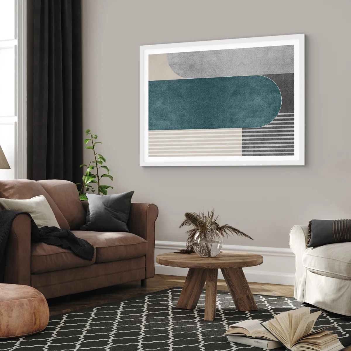 Plakat i hvid ramme - Horisontal komposition - 40x30 cm