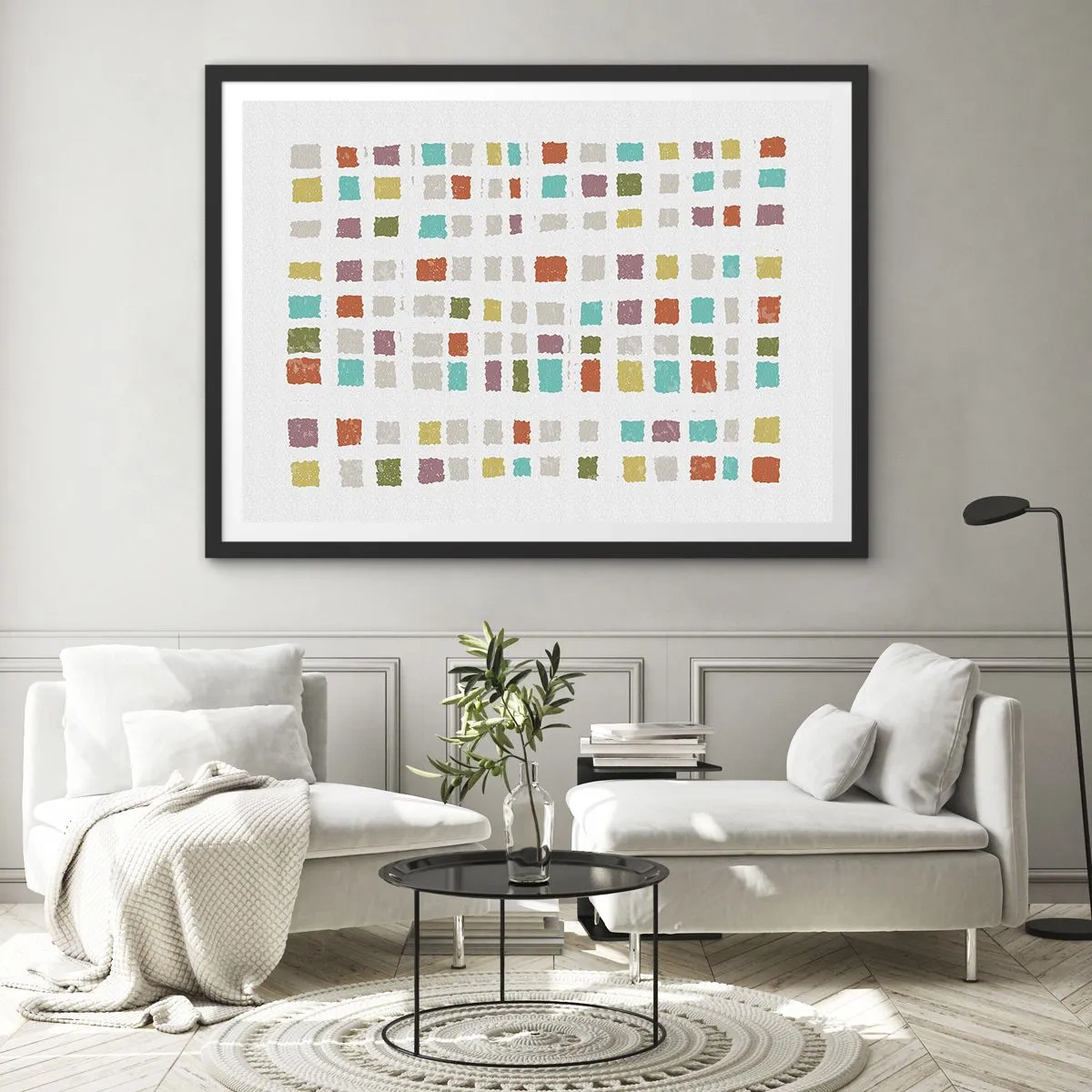 Plakat i sort ramme - Ukendt leg - 50x40 cm