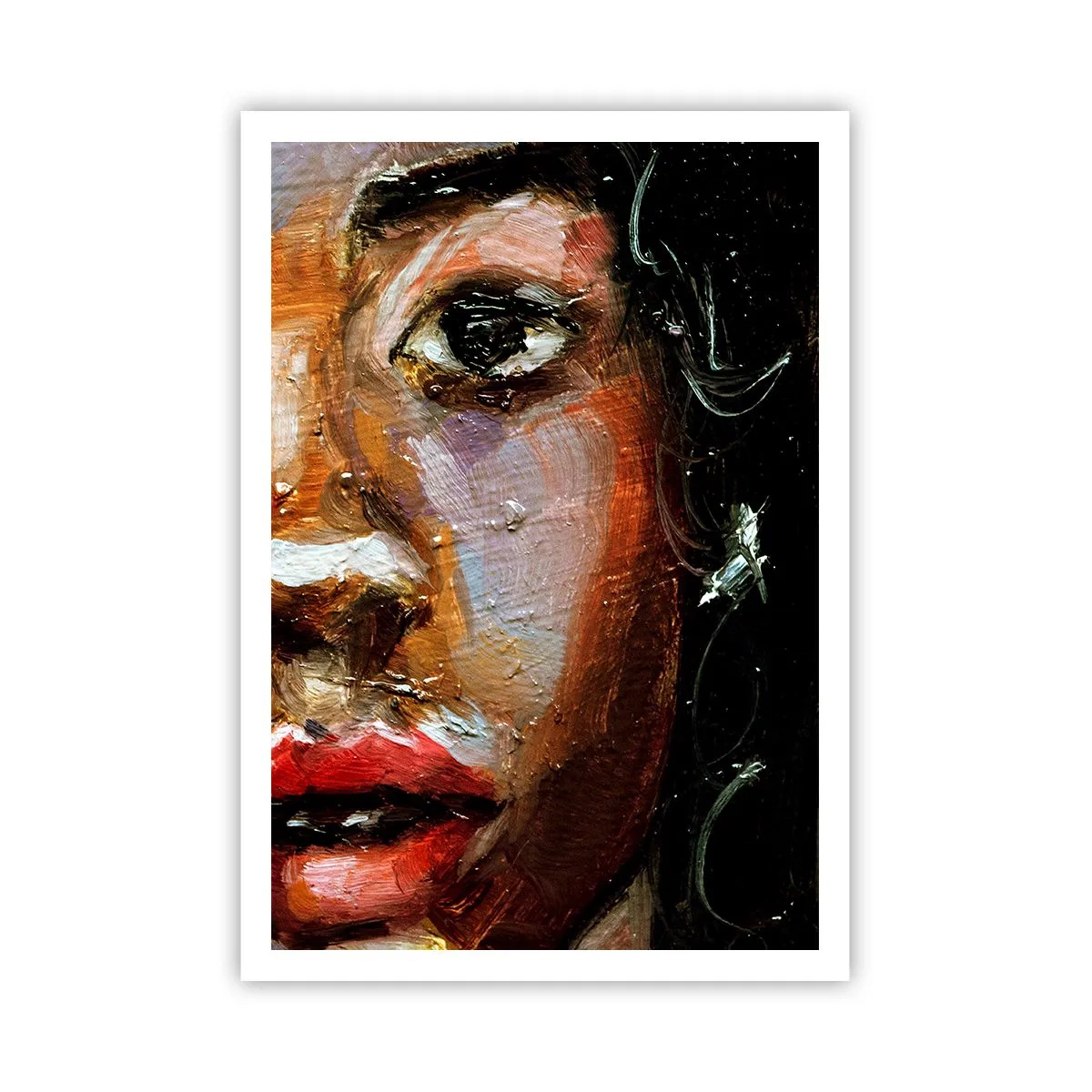 Plakat - Sort og glitter - 70x100 cm