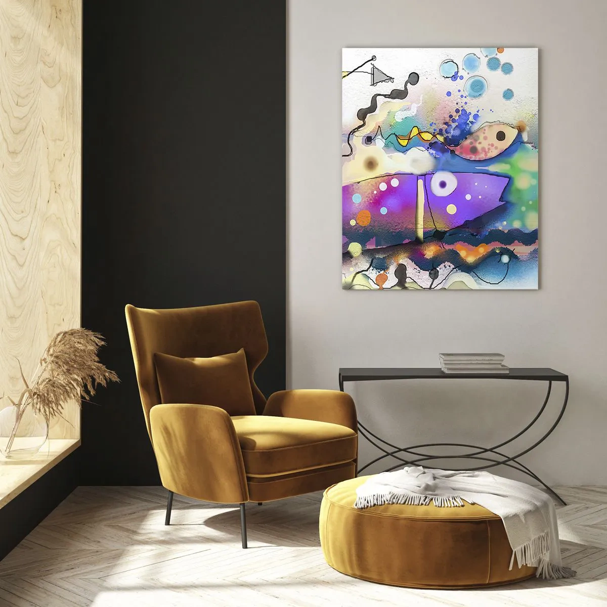 Billede på glas - Ingen ord! - 50x70 cm
