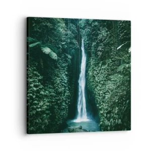 Lærredstryk - Billede på lærred - Tropisk spa - 30x30 cm