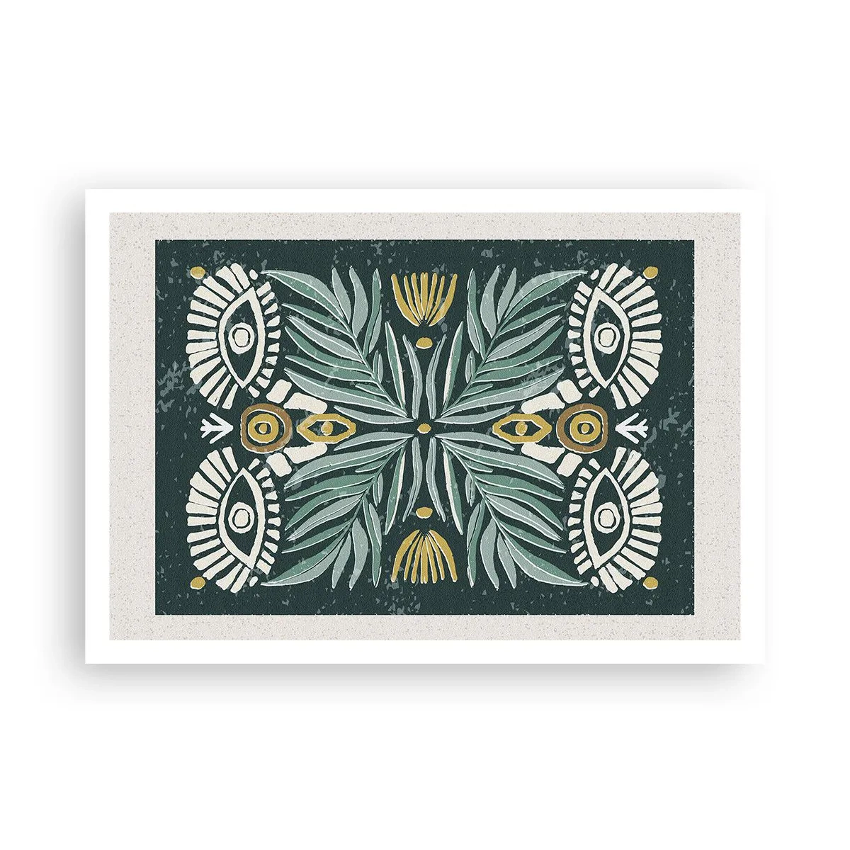 Plakat - Som en folkeudskæring - 100x70 cm