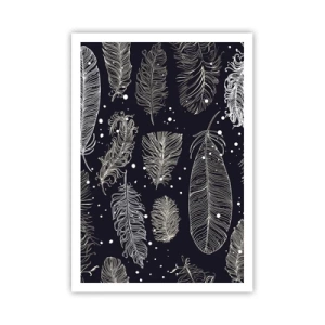 Plakat - Fjerede blonder - 70x100 cm