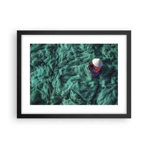 Plakat i sort ramme - I et hav af lys - 40x30 cm