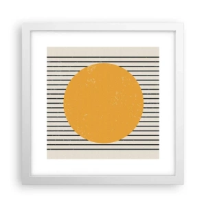 Plakat i hvid ramme - Enkelthedens kraft - 30x30 cm