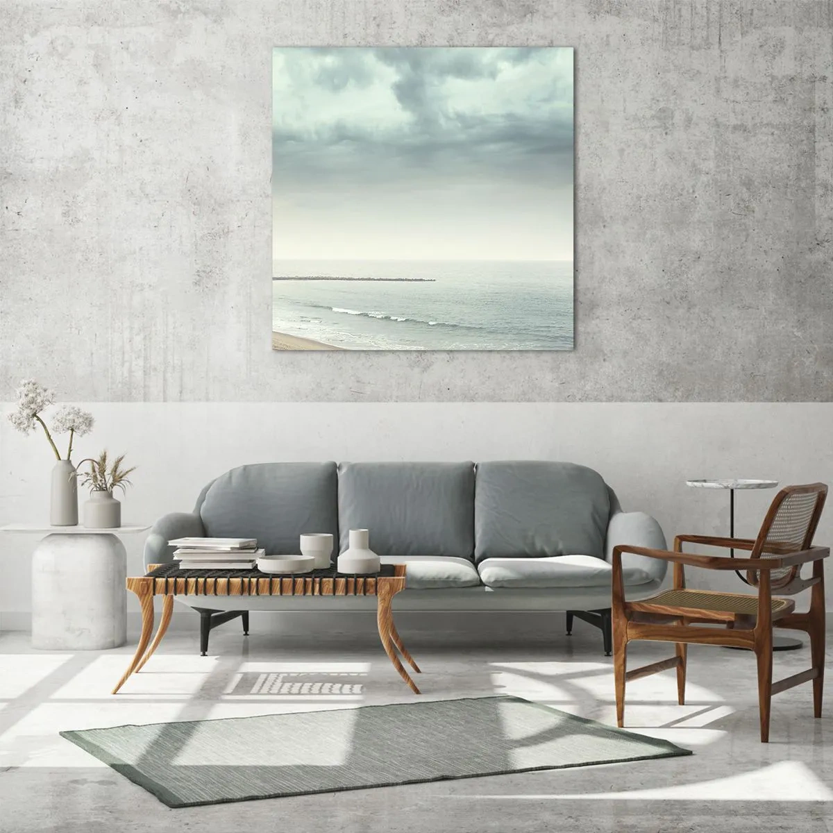 Billede på glas - På jagt efter fred - 40x40 cm