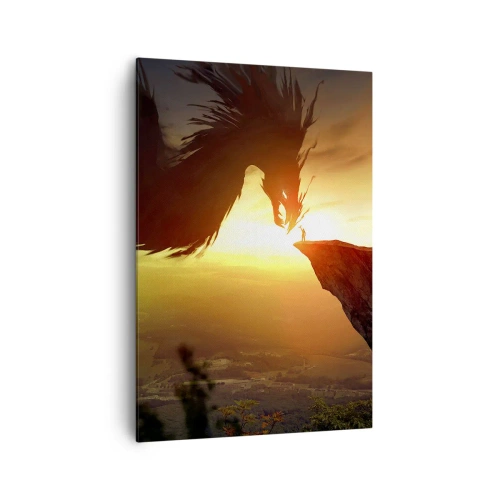 Lærredstryk - Billede på lærred - Dragedræber - 70x100 cm