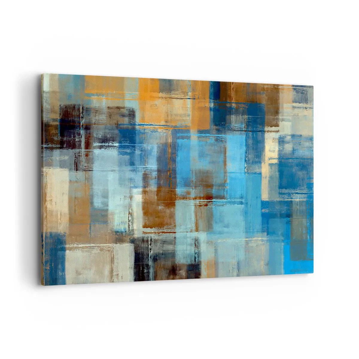 Lærredstryk - Billede på lærred - Gennem det blå slør - 100x70 cm
