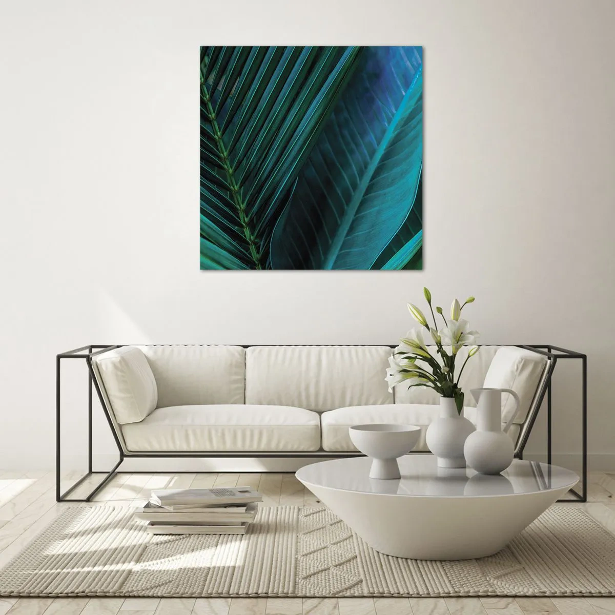 Billede på glas - Anatomi af en grøn - 50x50 cm