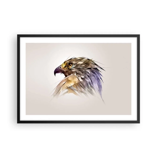 Plakat i sort ramme - Portræt af en kriger - 70x50 cm