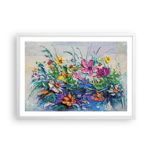 Plakat i hvid ramme - Overhovedet ikke et stilleben - 70x50 cm