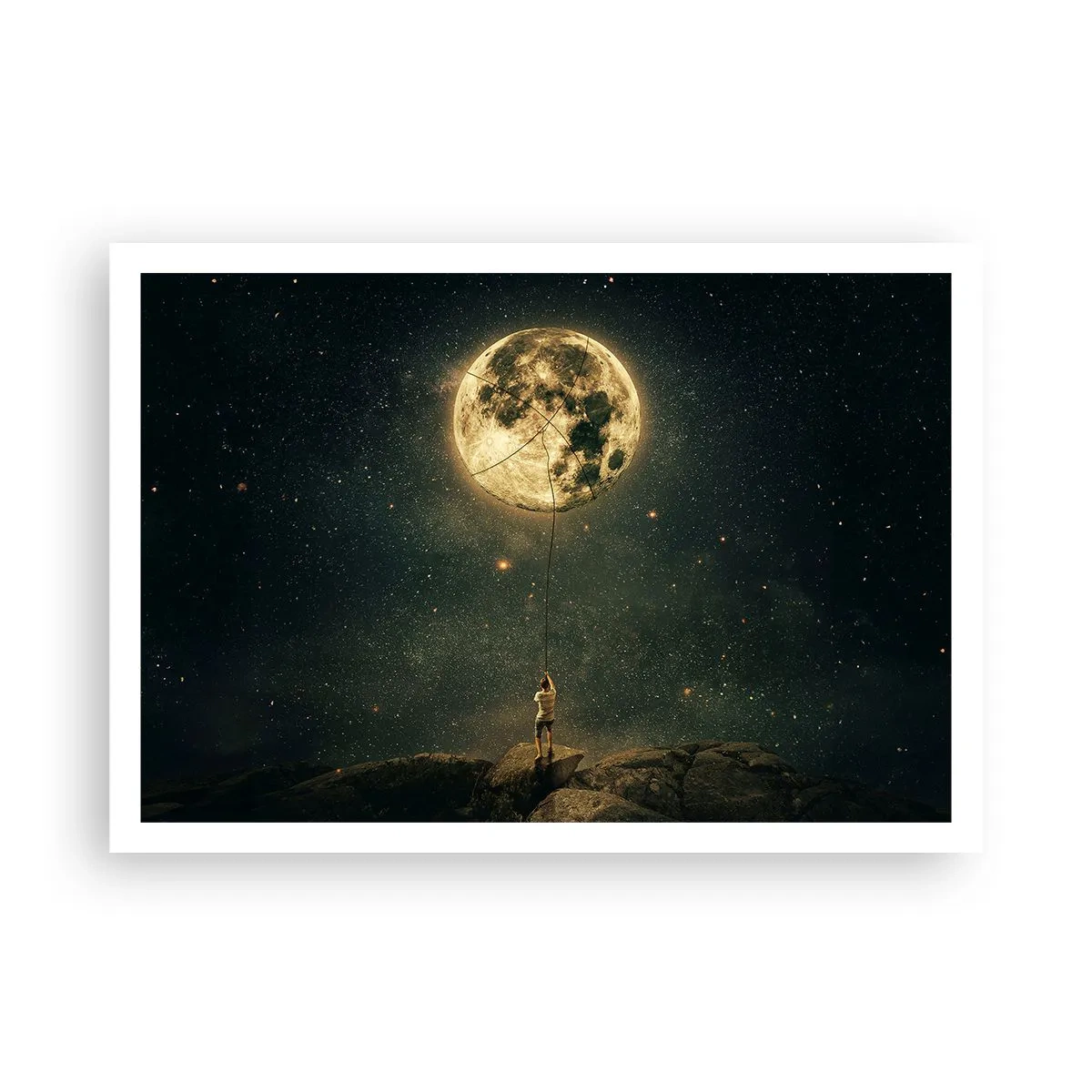 Plakat - En, der stjal månen - 100x70 cm