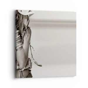 Lærredstryk - Billede på lærred - Som en pige - 30x30 cm