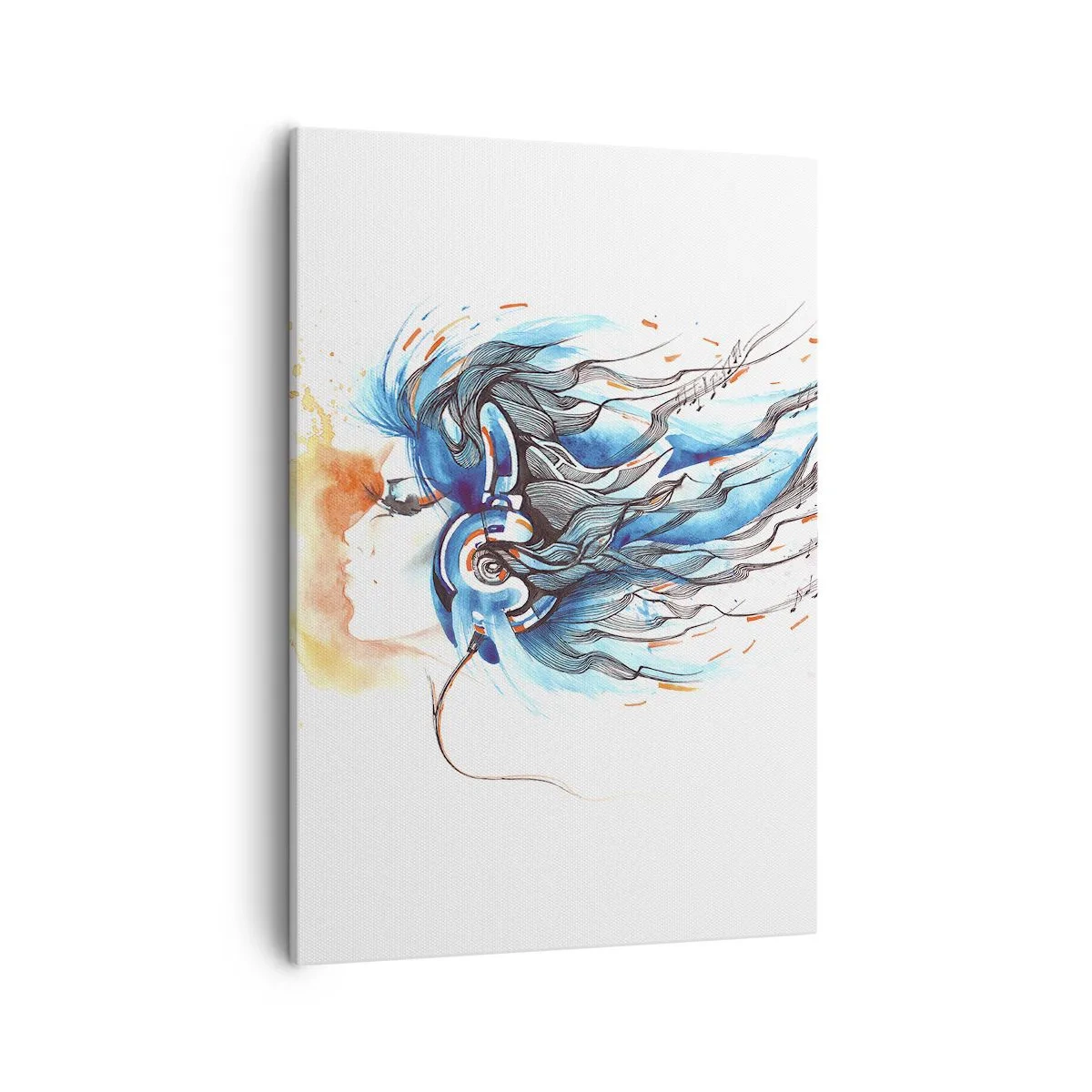 Lærredstryk - Billede på lærred - Lad musikken spille - 50x70 cm