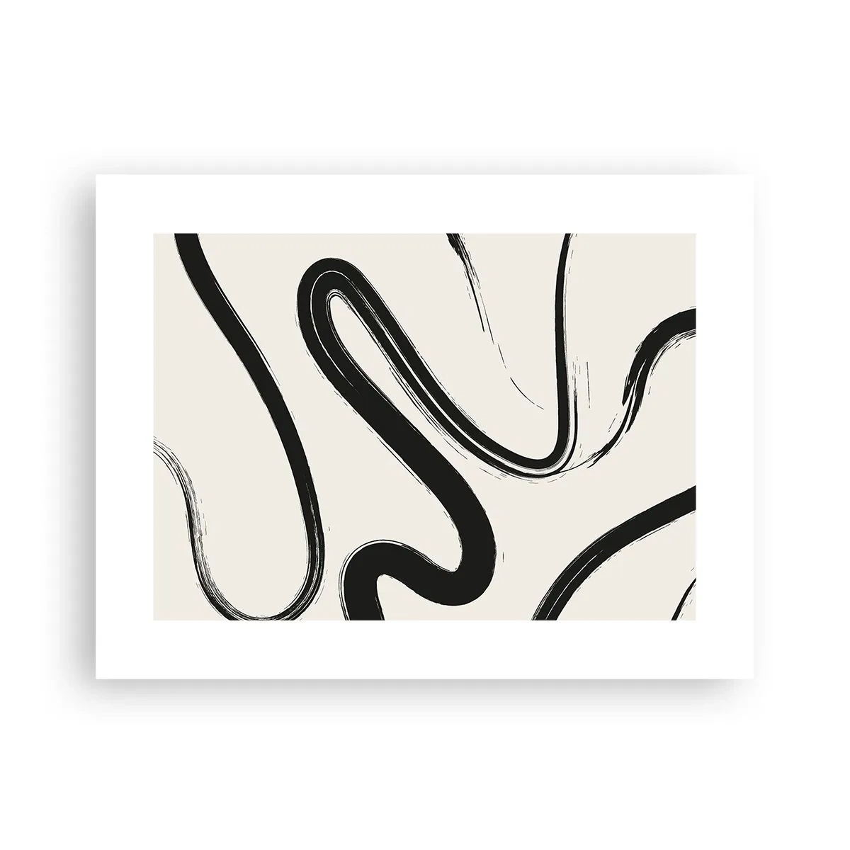 Plakat - Sort og hvid fantasifuldhed - 40x30 cm