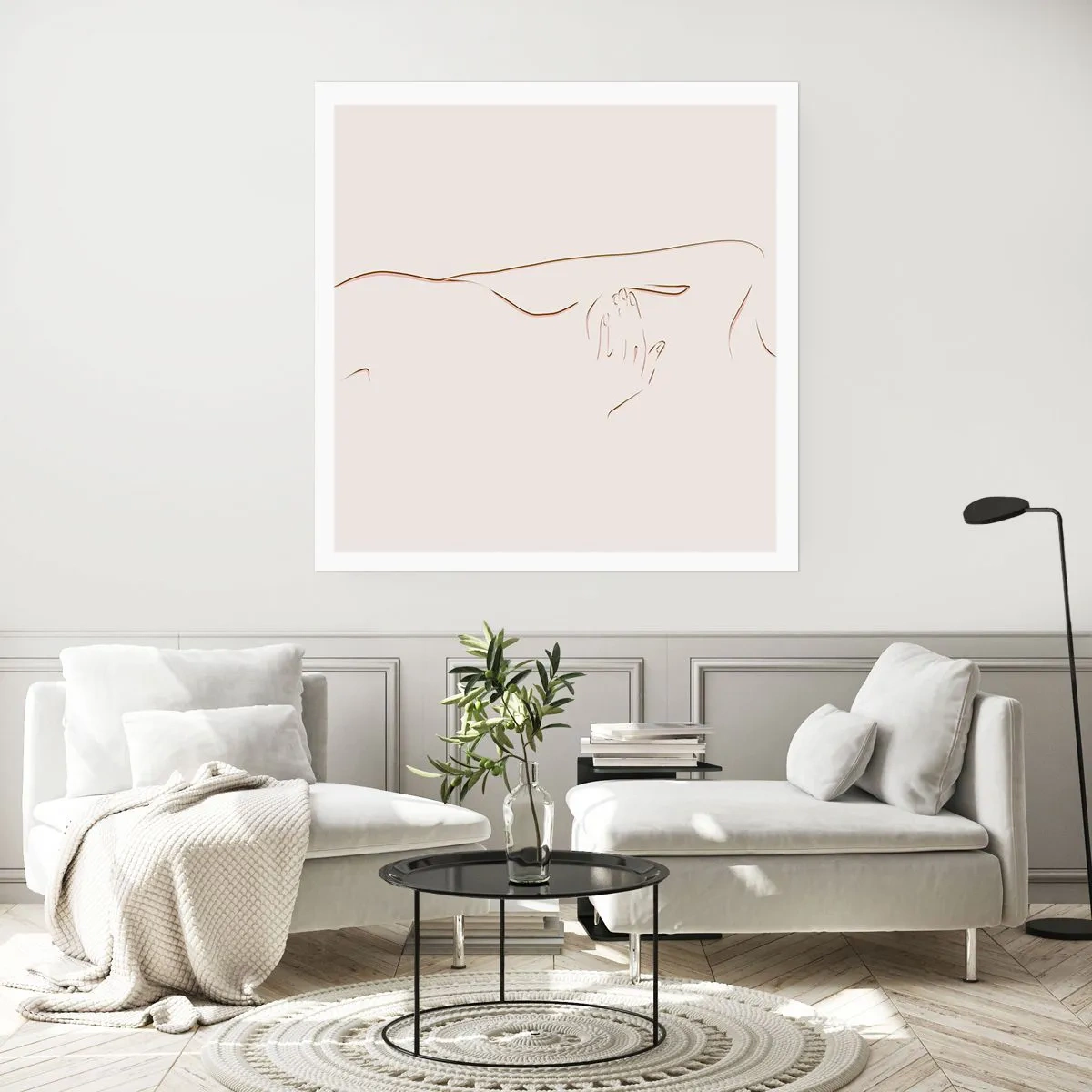 Plakat - Begærets form - 40x40 cm