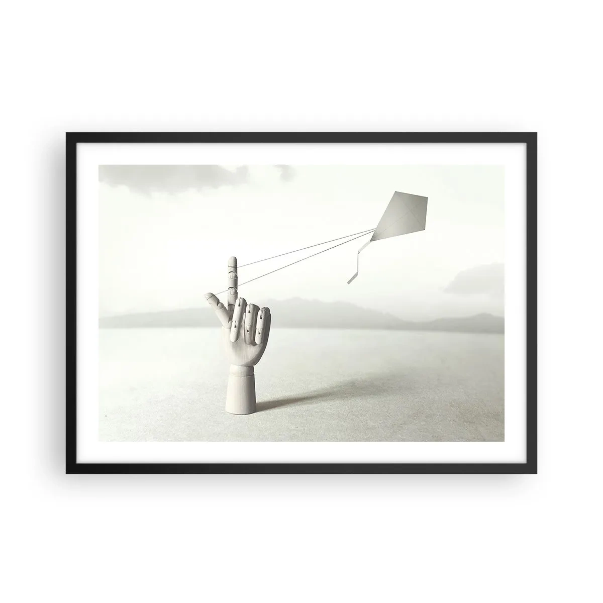 Plakat i sort ramme - Styrkeprøve - 70x50 cm