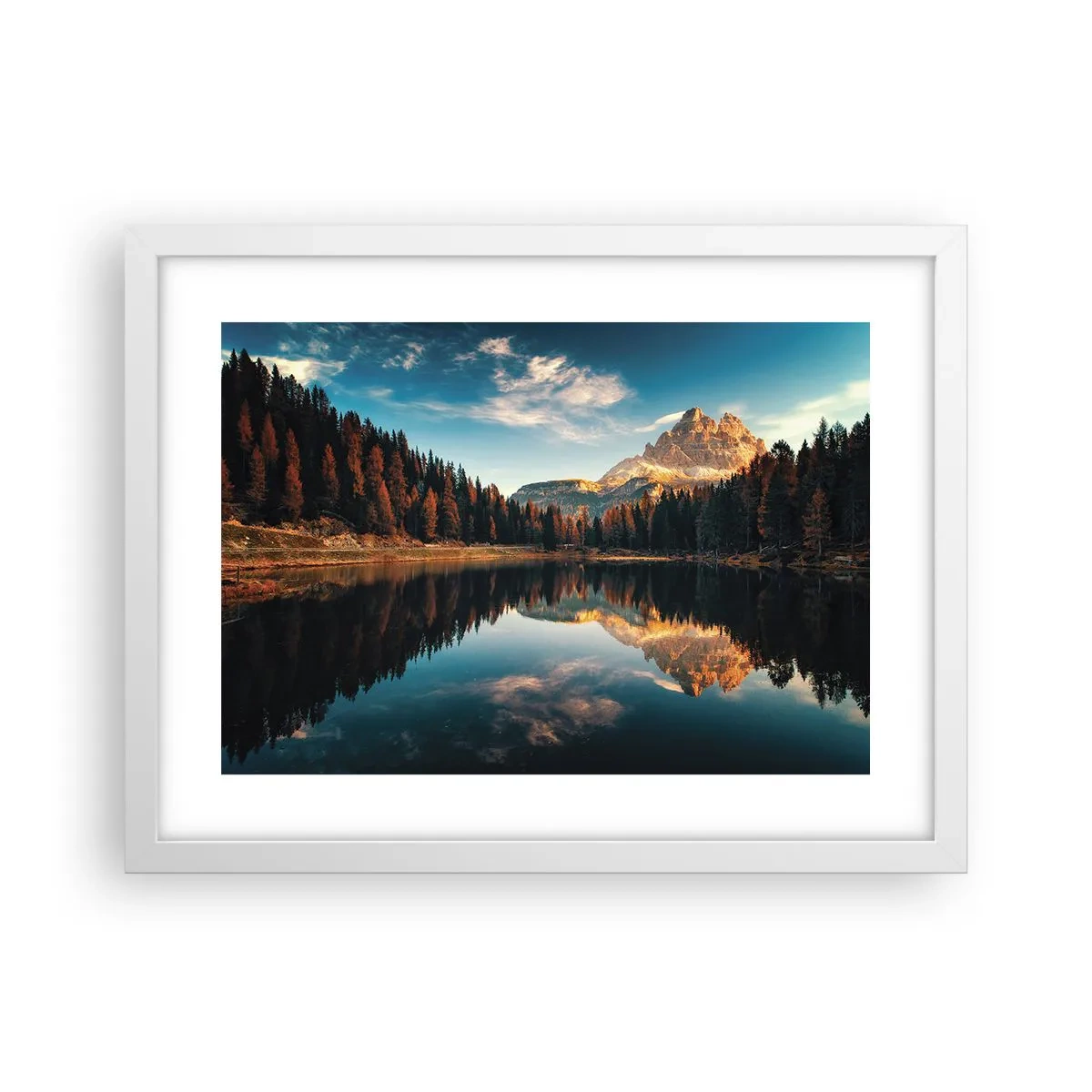 Plakat i hvid ramme - Dobbelt landskab - 40x30 cm