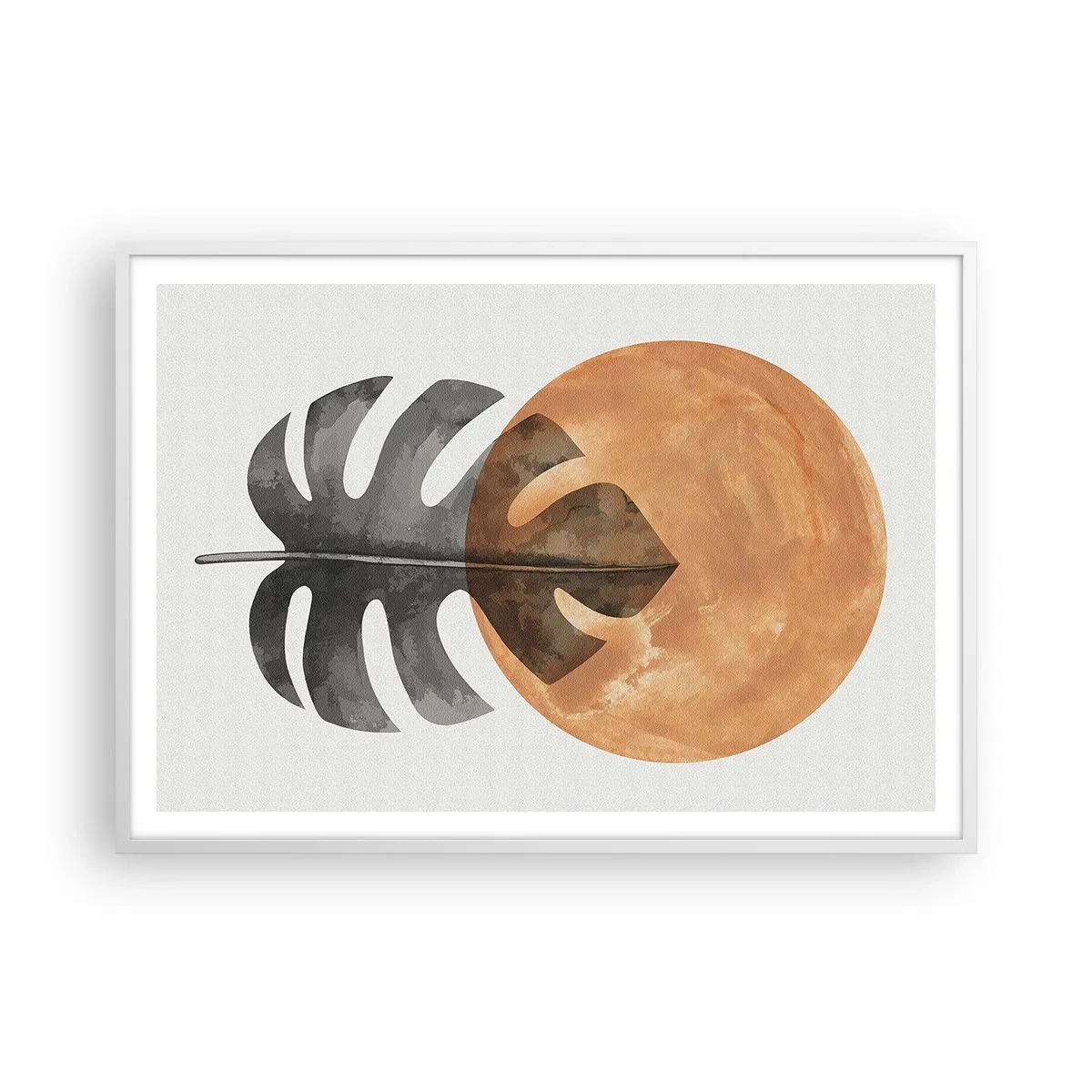 Plakat i hvid ramme - Altid solen - 100x70 cm