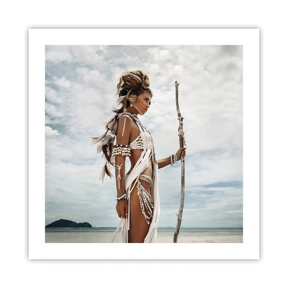 Plakat - Dronning af troperne - 50x50 cm