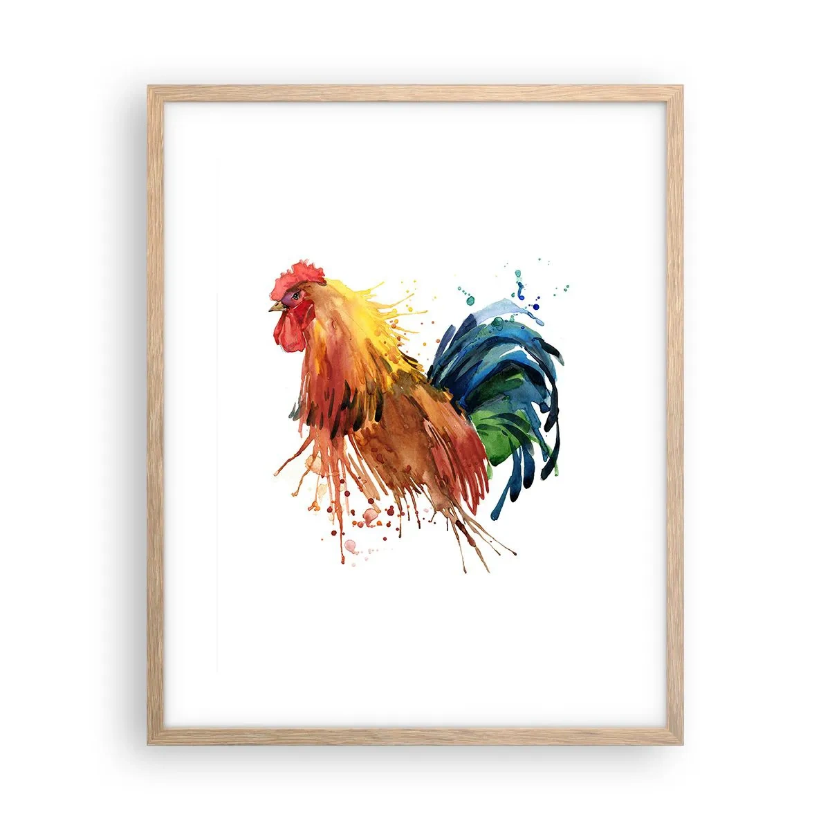 Plakat i ramme af lyst egetræ - Kongelig kappe, kongelig stolthed - 40x50 cm
