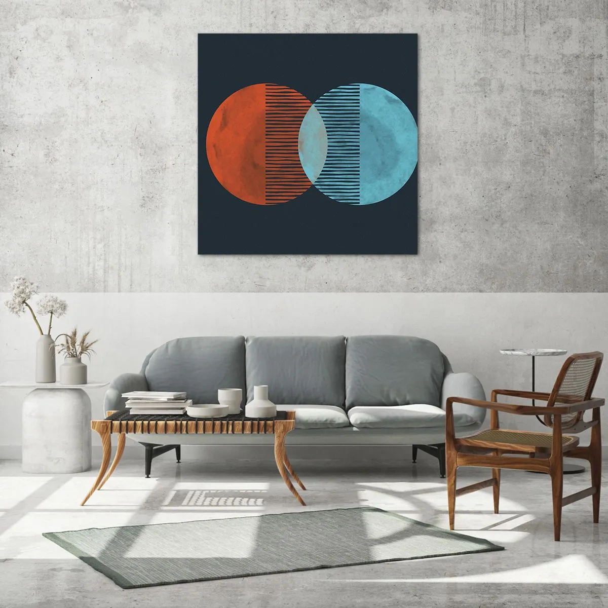 Billede på glas - Astronomisk fantasi - 30x30 cm