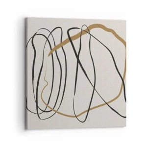Lærredstryk - Billede på lærred - Komposition - dans i besiddelse - 70x70 cm