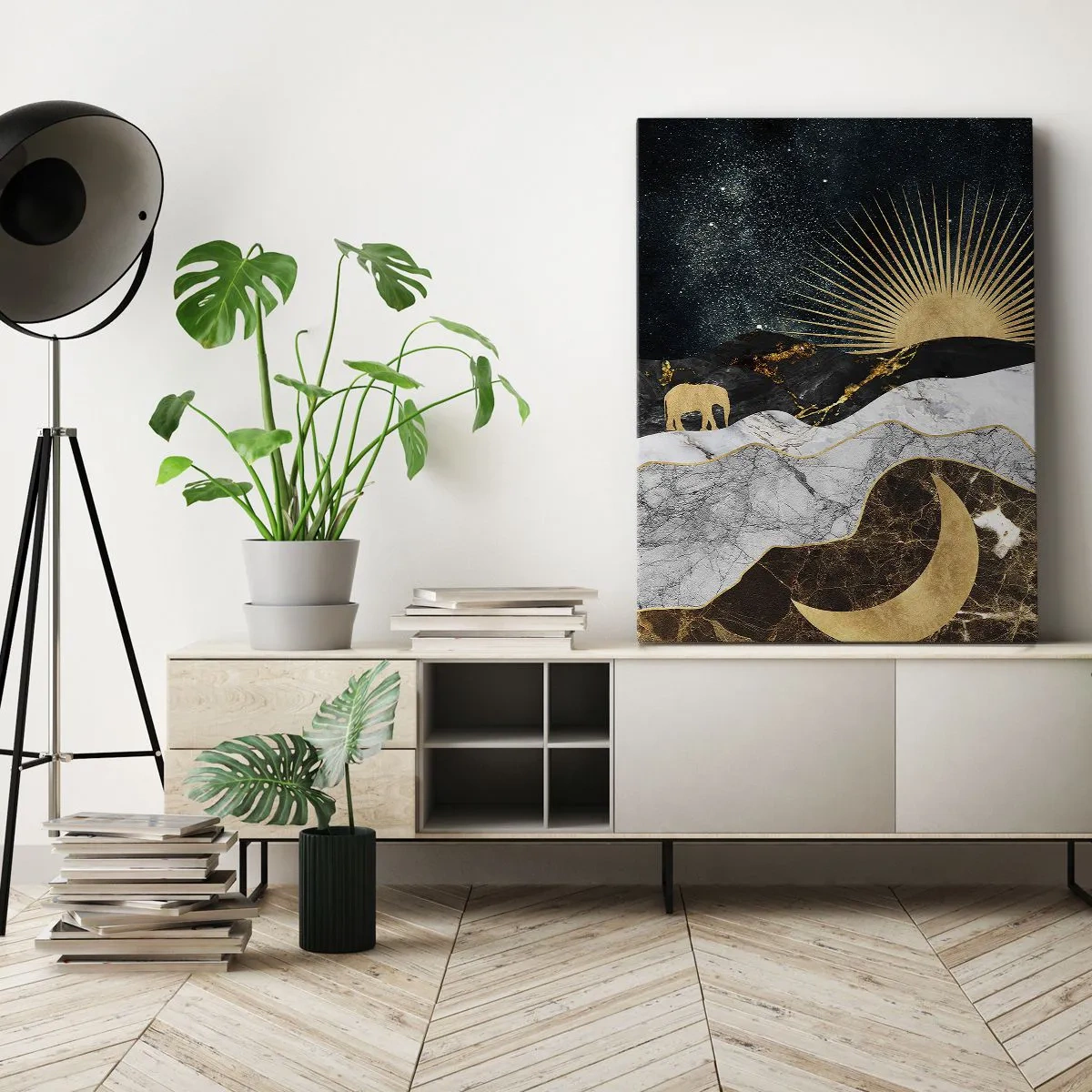 Lærredstryk - Billede på lærred - Evige love - 45x80 cm