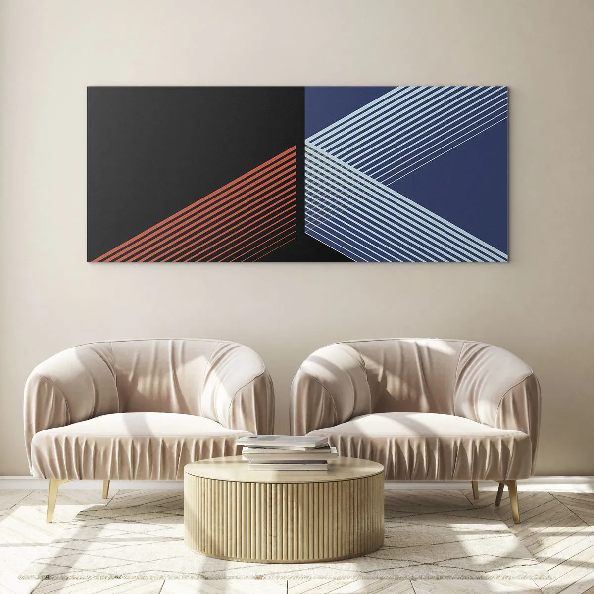 Billede på glas - En simpel historie - 90x30 cm