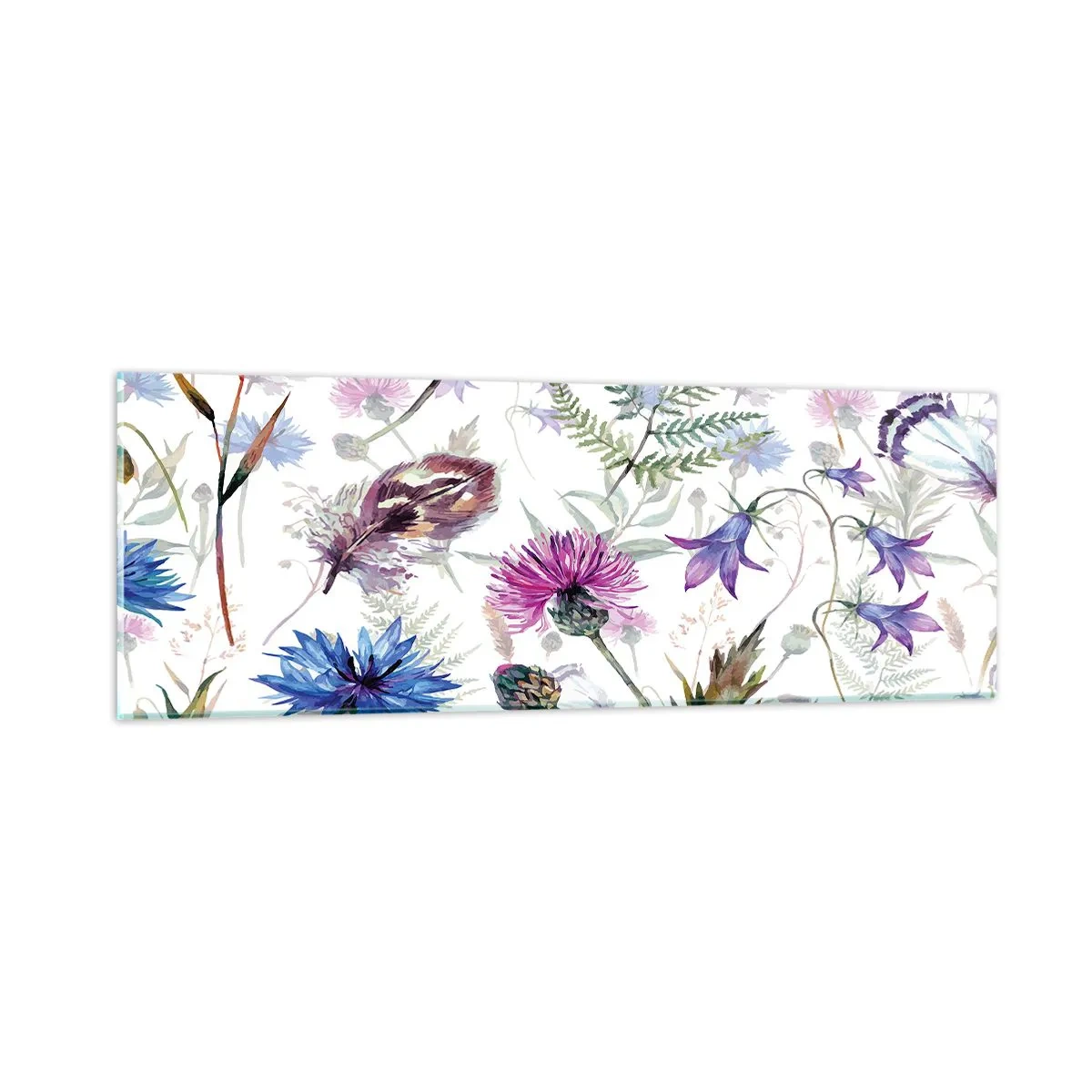 Billede på glas - Polsk herbarium - 90x30 cm
