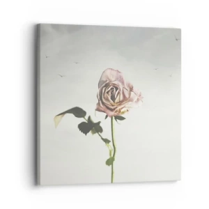 Lærredstryk - Billede på lærred - Velkomst til foråret - 30x30 cm