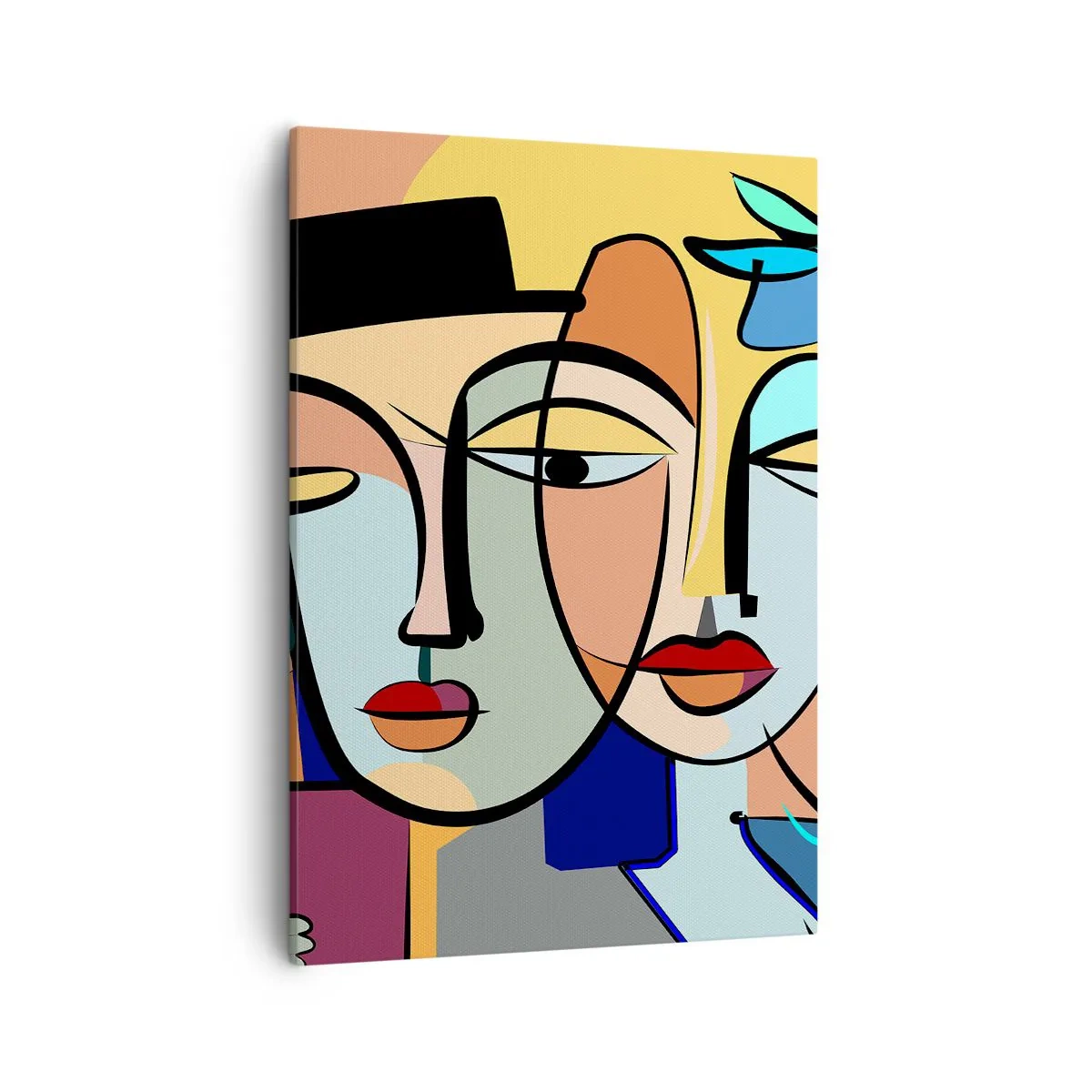 Lærredstryk - Billede på lærred - Picassos randez vous - 50x70 cm