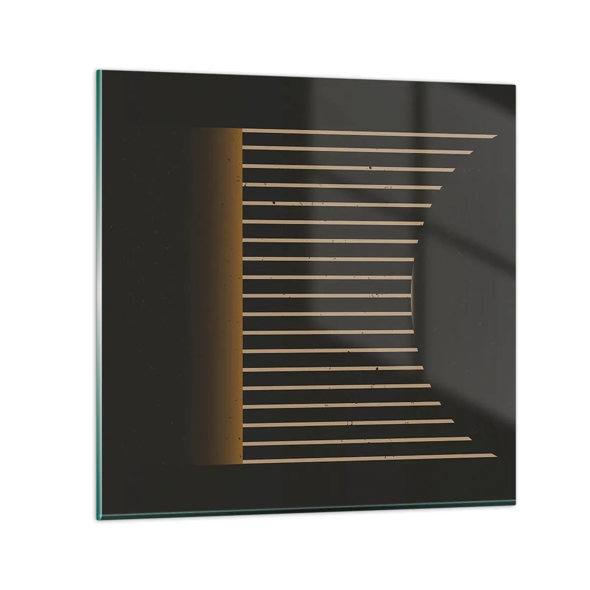 Billede på glas - Udforsk mørket - 60x60 cm