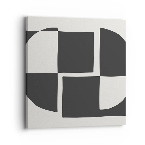 Lærredstryk - Billede på lærred - Antitese - syntese - 30x30 cm