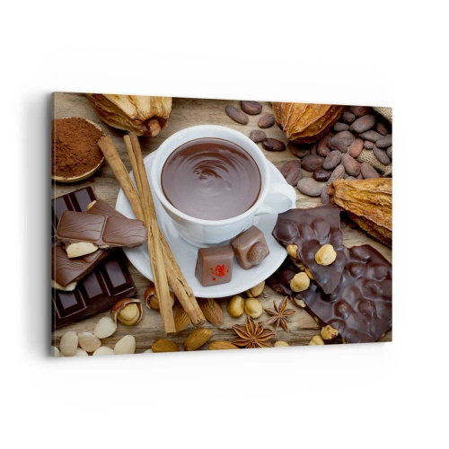 Lærredstryk - Billede på lærred - Fra en eventyrlig chokoladefabrik - 100x70 cm
